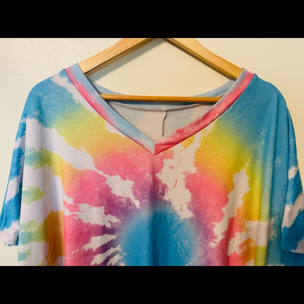 Tie dyed pajama set